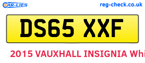 DS65XXF are the vehicle registration plates.