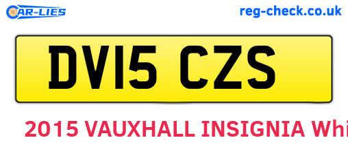 DV15CZS are the vehicle registration plates.