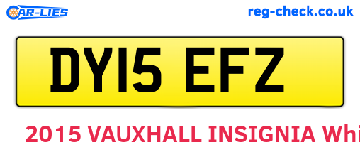 DY15EFZ are the vehicle registration plates.