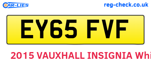 EY65FVF are the vehicle registration plates.