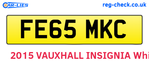 FE65MKC are the vehicle registration plates.