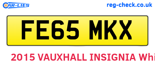 FE65MKX are the vehicle registration plates.