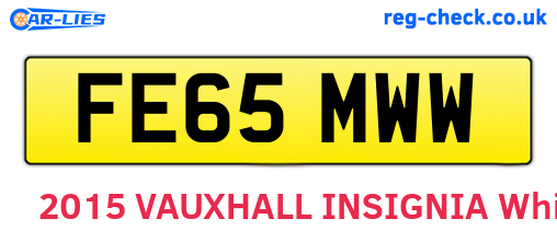 FE65MWW are the vehicle registration plates.
