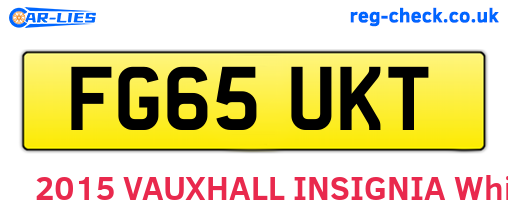 FG65UKT are the vehicle registration plates.
