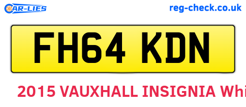 FH64KDN are the vehicle registration plates.