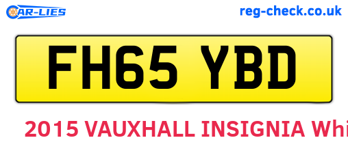 FH65YBD are the vehicle registration plates.