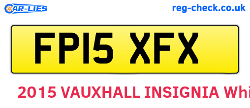 FP15XFX are the vehicle registration plates.