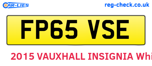 FP65VSE are the vehicle registration plates.
