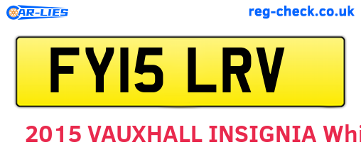 FY15LRV are the vehicle registration plates.