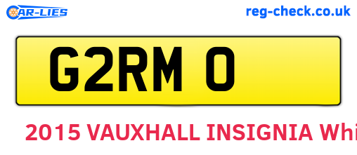 G2RMO are the vehicle registration plates.