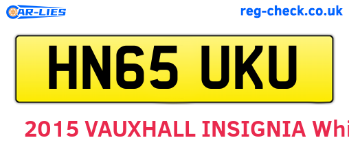 HN65UKU are the vehicle registration plates.