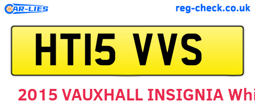 HT15VVS are the vehicle registration plates.