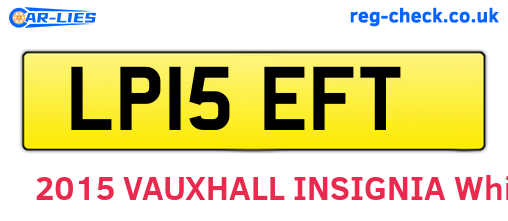 LP15EFT are the vehicle registration plates.