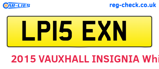 LP15EXN are the vehicle registration plates.