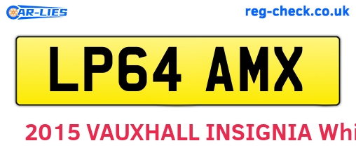 LP64AMX are the vehicle registration plates.