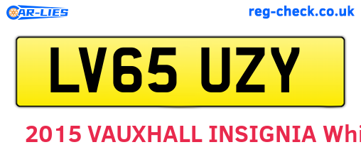 LV65UZY are the vehicle registration plates.