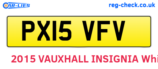 PX15VFV are the vehicle registration plates.