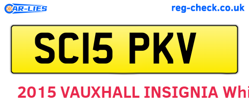 SC15PKV are the vehicle registration plates.