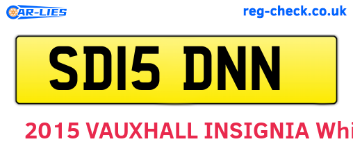 SD15DNN are the vehicle registration plates.