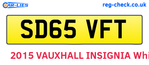 SD65VFT are the vehicle registration plates.