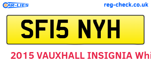 SF15NYH are the vehicle registration plates.