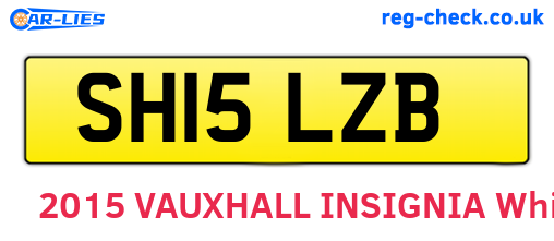 SH15LZB are the vehicle registration plates.