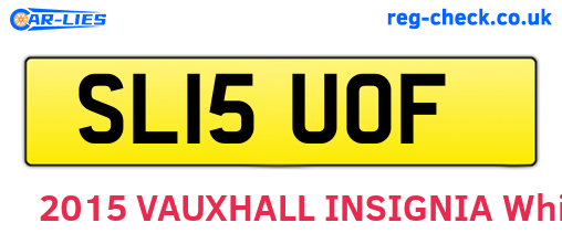 SL15UOF are the vehicle registration plates.
