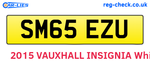 SM65EZU are the vehicle registration plates.
