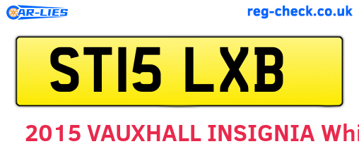ST15LXB are the vehicle registration plates.