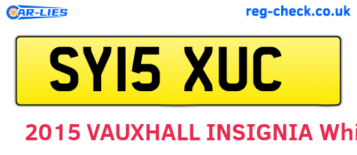 SY15XUC are the vehicle registration plates.
