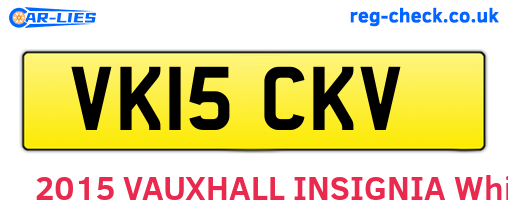 VK15CKV are the vehicle registration plates.