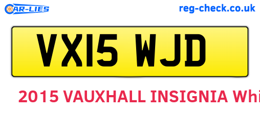 VX15WJD are the vehicle registration plates.