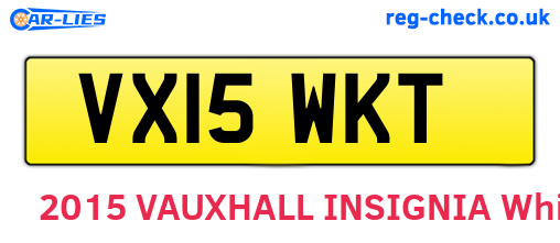 VX15WKT are the vehicle registration plates.