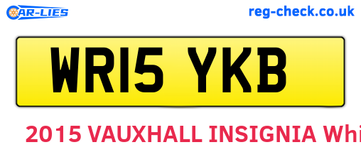 WR15YKB are the vehicle registration plates.