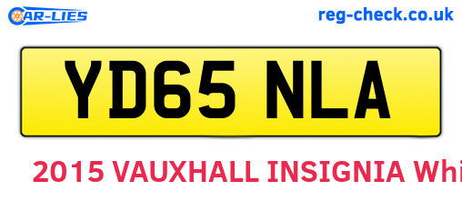 YD65NLA are the vehicle registration plates.