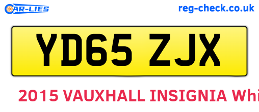 YD65ZJX are the vehicle registration plates.
