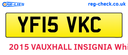 YF15VKC are the vehicle registration plates.