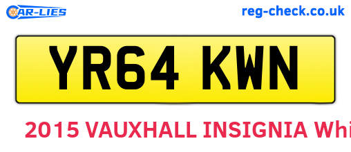 YR64KWN are the vehicle registration plates.