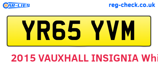 YR65YVM are the vehicle registration plates.