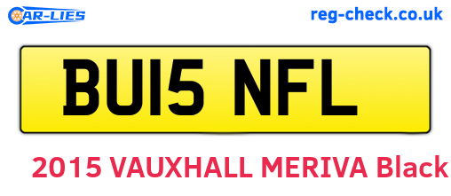 BU15NFL are the vehicle registration plates.