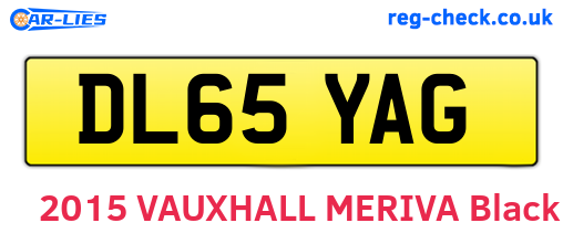 DL65YAG are the vehicle registration plates.