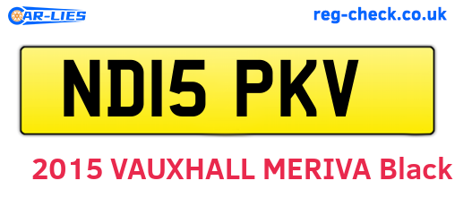 ND15PKV are the vehicle registration plates.