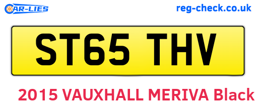 ST65THV are the vehicle registration plates.