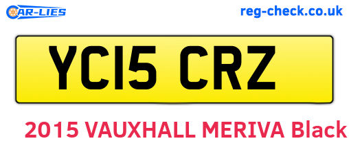 YC15CRZ are the vehicle registration plates.