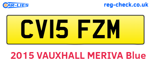 CV15FZM are the vehicle registration plates.