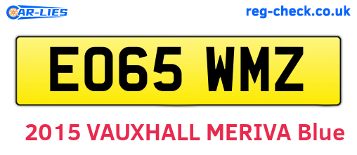 EO65WMZ are the vehicle registration plates.