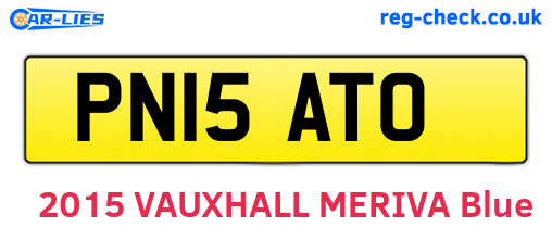 PN15ATO are the vehicle registration plates.
