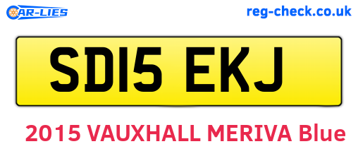 SD15EKJ are the vehicle registration plates.