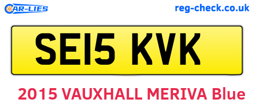 SE15KVK are the vehicle registration plates.