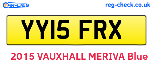 YY15FRX are the vehicle registration plates.